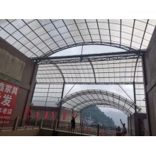 大跨度鋼架，網(wǎng)架采光頂棚用輕型防火阻燃陽(yáng)光板耐力板聚碳酸酯板